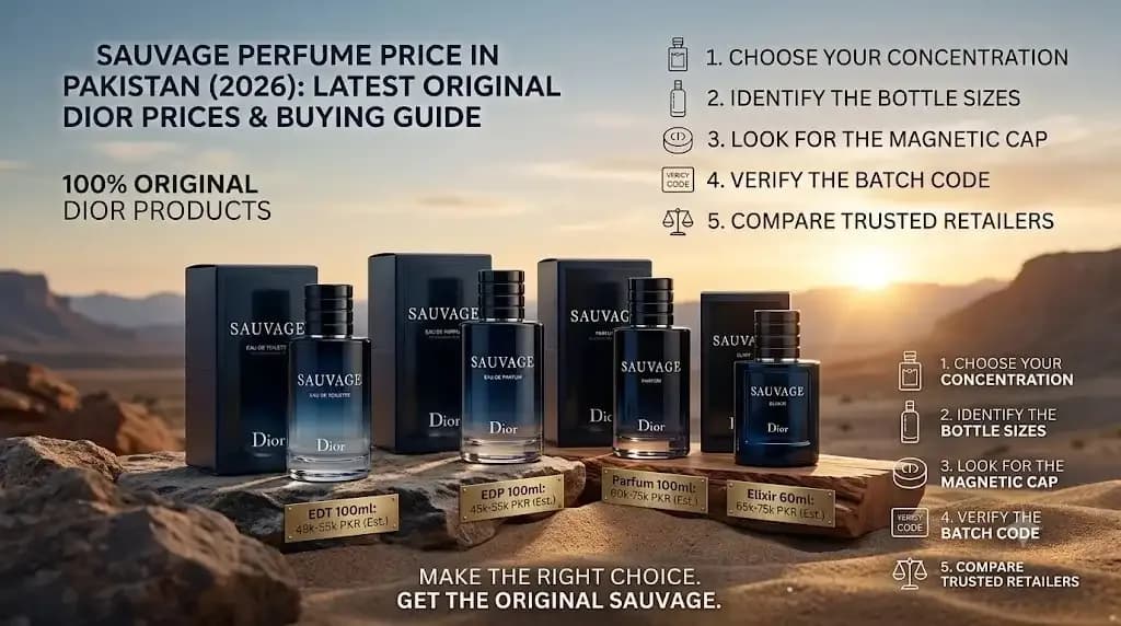 Sauvage Perfume Price in Pakistan (2026) - Latest Original Dior Prices & Buying Guide