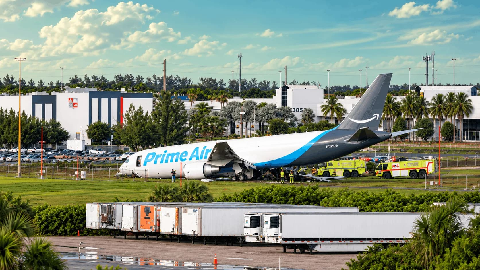 Miami Cargo Plane Crash: 5 Killed in Amazon Prime Air Crash